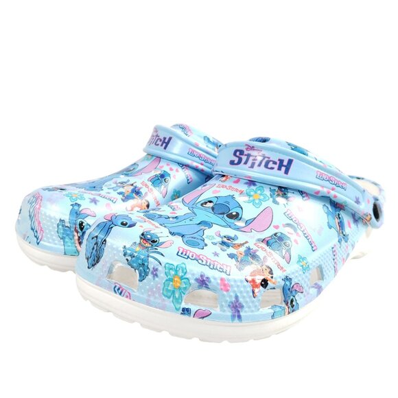 Stitch Lilo & Stitch Blue Clogs Mens Size 15 Sandals - Picture 2 of 8